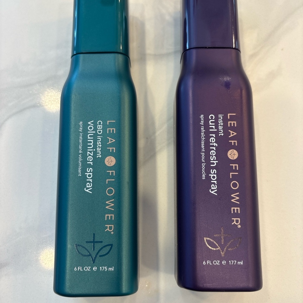 Instant Volumizer and Curl Refresh Spray Set - Teal and Purple